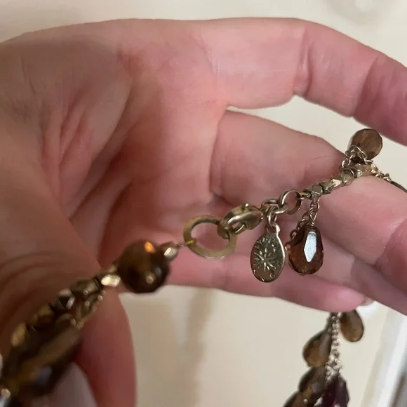 Anthropologie Multicolor Teardrop Necklace - Picture 5 of 5